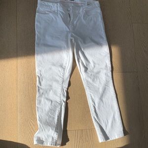 White Tommy Hilfiger cropped Jeans